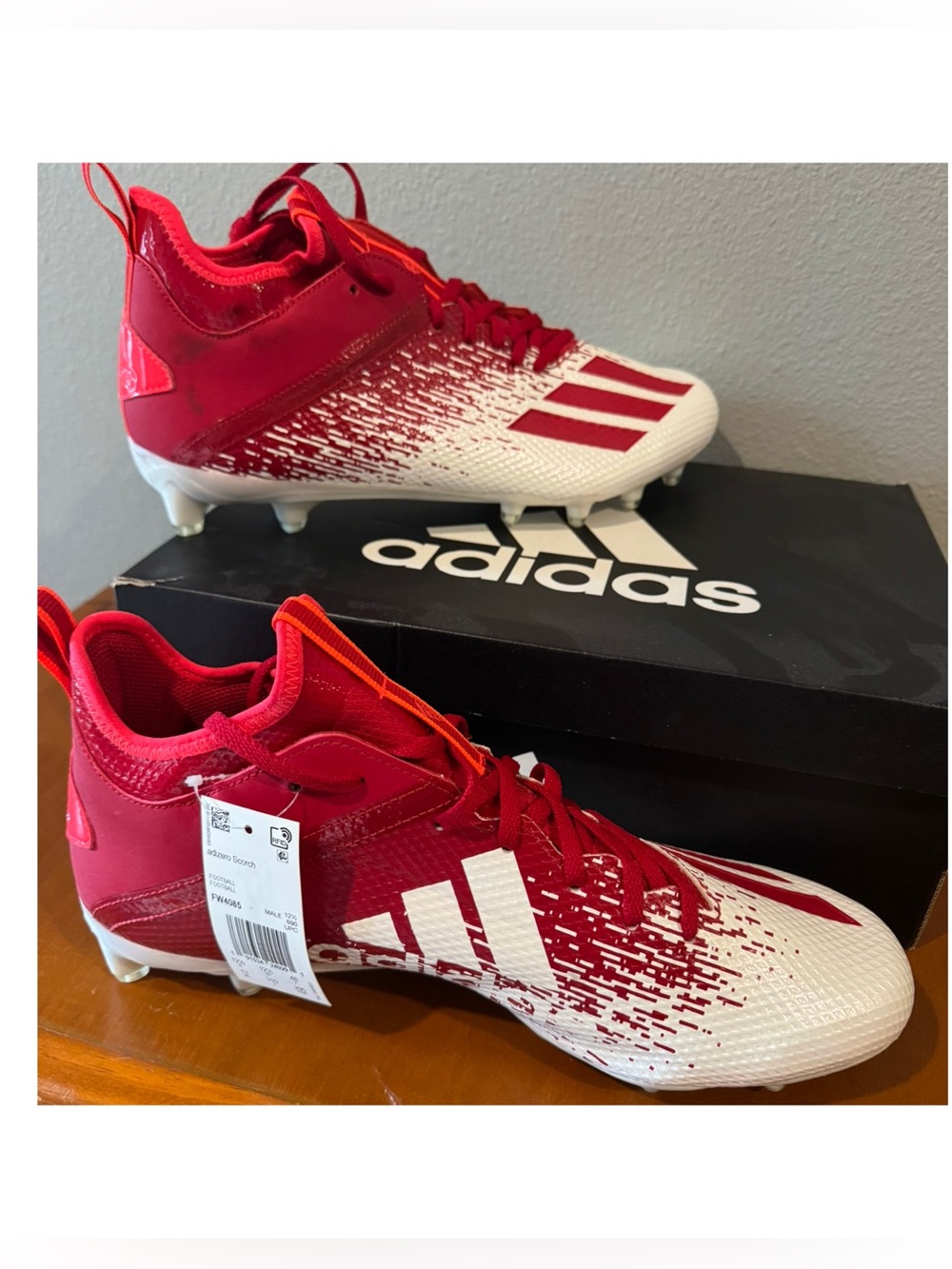 Adidas Adizero Scorch Football Cleats Mens 12.5 NEW